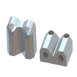 Support brackets 90 degrees - Dual