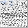 RC Number Decal Sheet