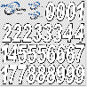 RC Number Decal Sheet